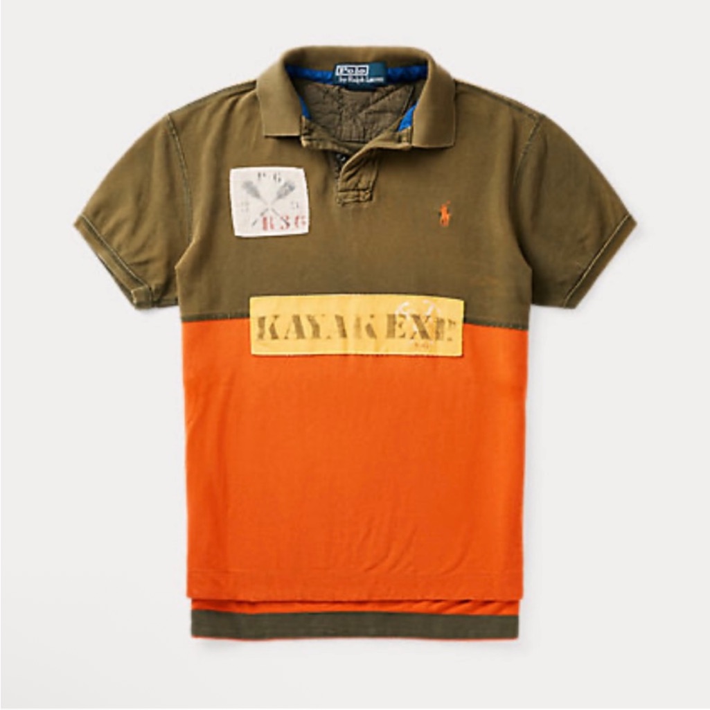 Polo By Ralph Lauren Olive And Orange Polo Shirt